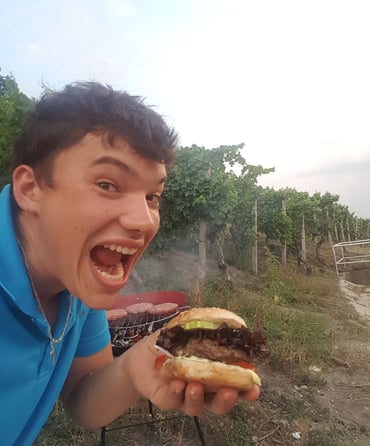 Hamburger vom Grill